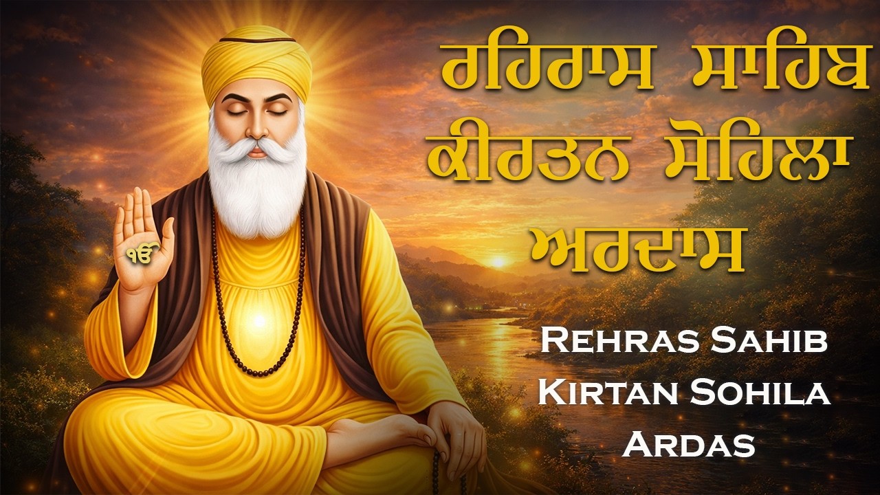 21-02-2026 Rehras Sahib Path | Kirtan Sohila | अरदास - Sikh Ardas | Nitnam 3 Bani Path Evening Jaap