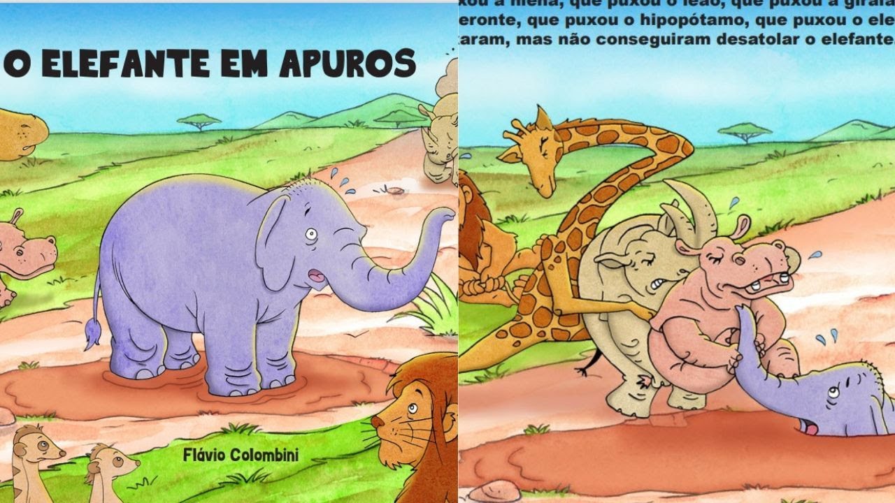 O Elefante em Apuros #narra&ccedil;&atilde;ohumana #hist&oacute;riaparadormir #infantil #audiolivroinfantil #crian&ccedil;a