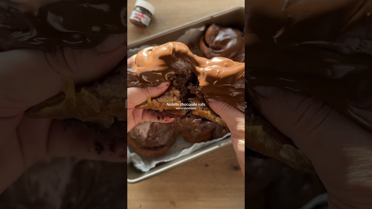 Nutella chocolate rolls