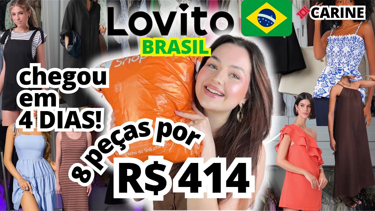 Compras LOVITO BRASIL 🇧🇷(Shopee) Baratinhas, ZERO TAXA e chega em no máximo 7 dias 👜! 🏷️CARINE