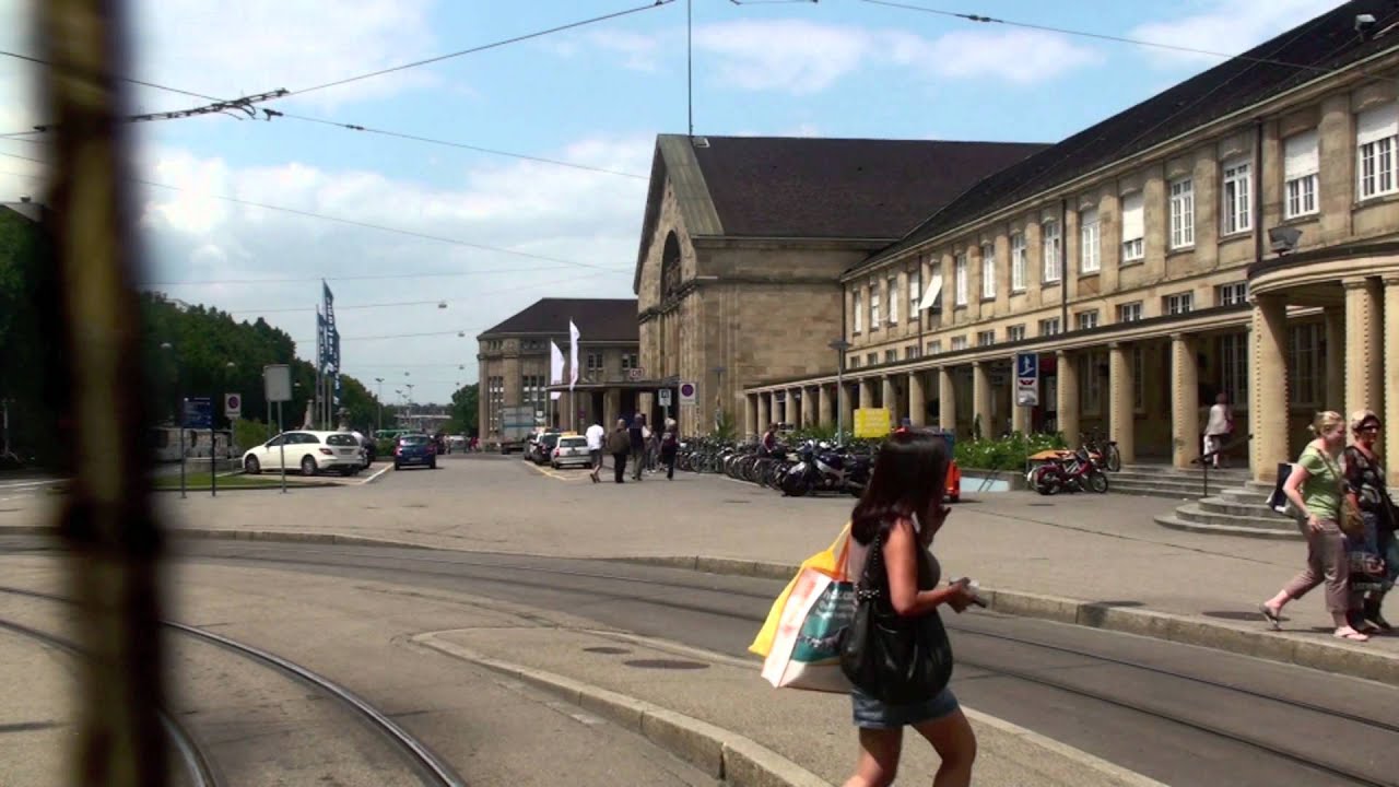 Drämmli Basel Tram drivers view 2 time lapse tour バーゼルのトラム (前面展望)