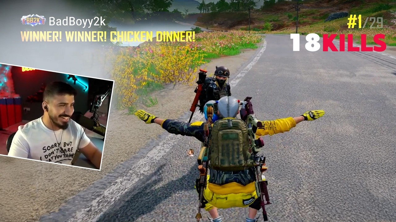 🔥18 kills 🔥chicken dinner ☠️   | Badboyy2k || #PUBGPC #PUBGSquad #PUBGKills