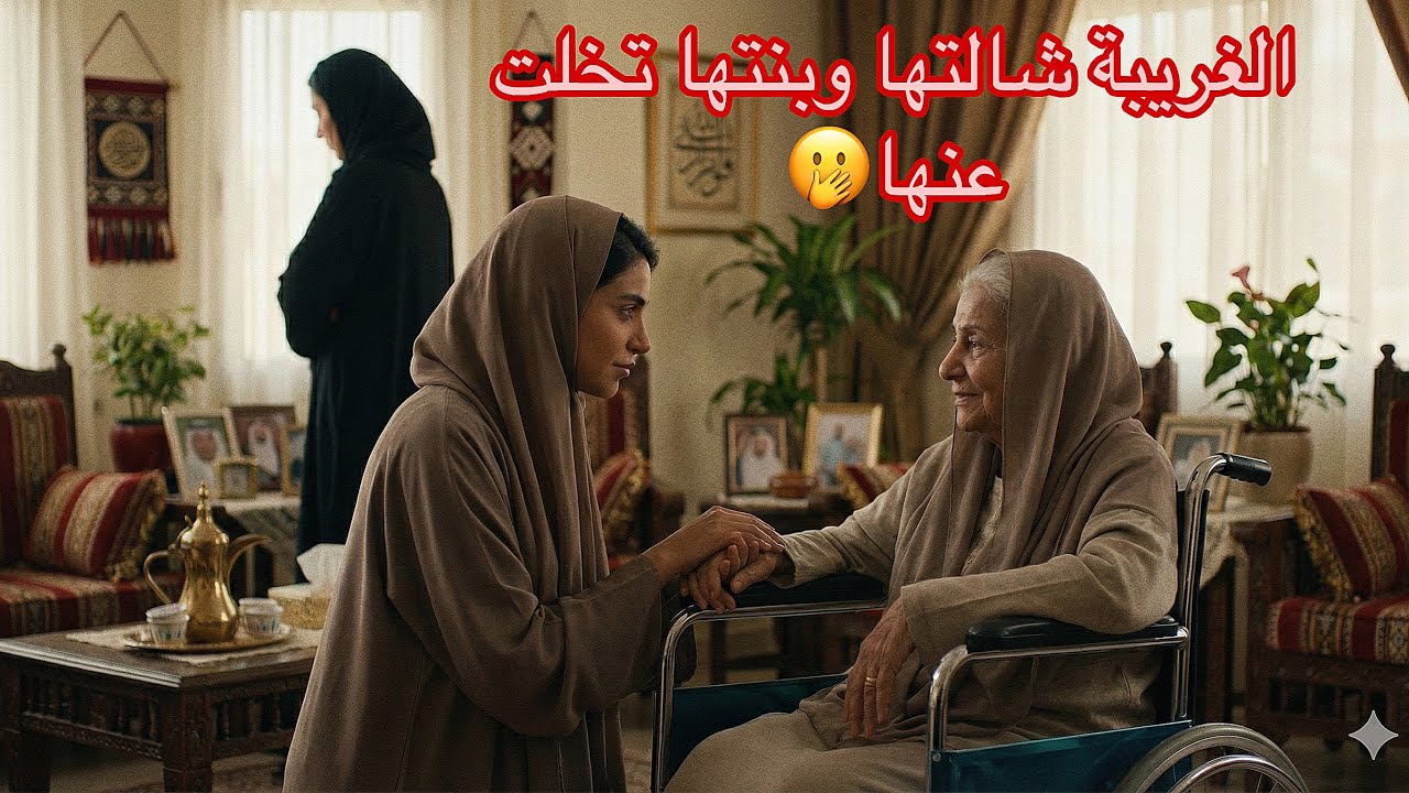 بنتها تركتها والغريبة تركت بيتها وعيالها عشان تخدمها! (نهاية صادمة)😳🫢 