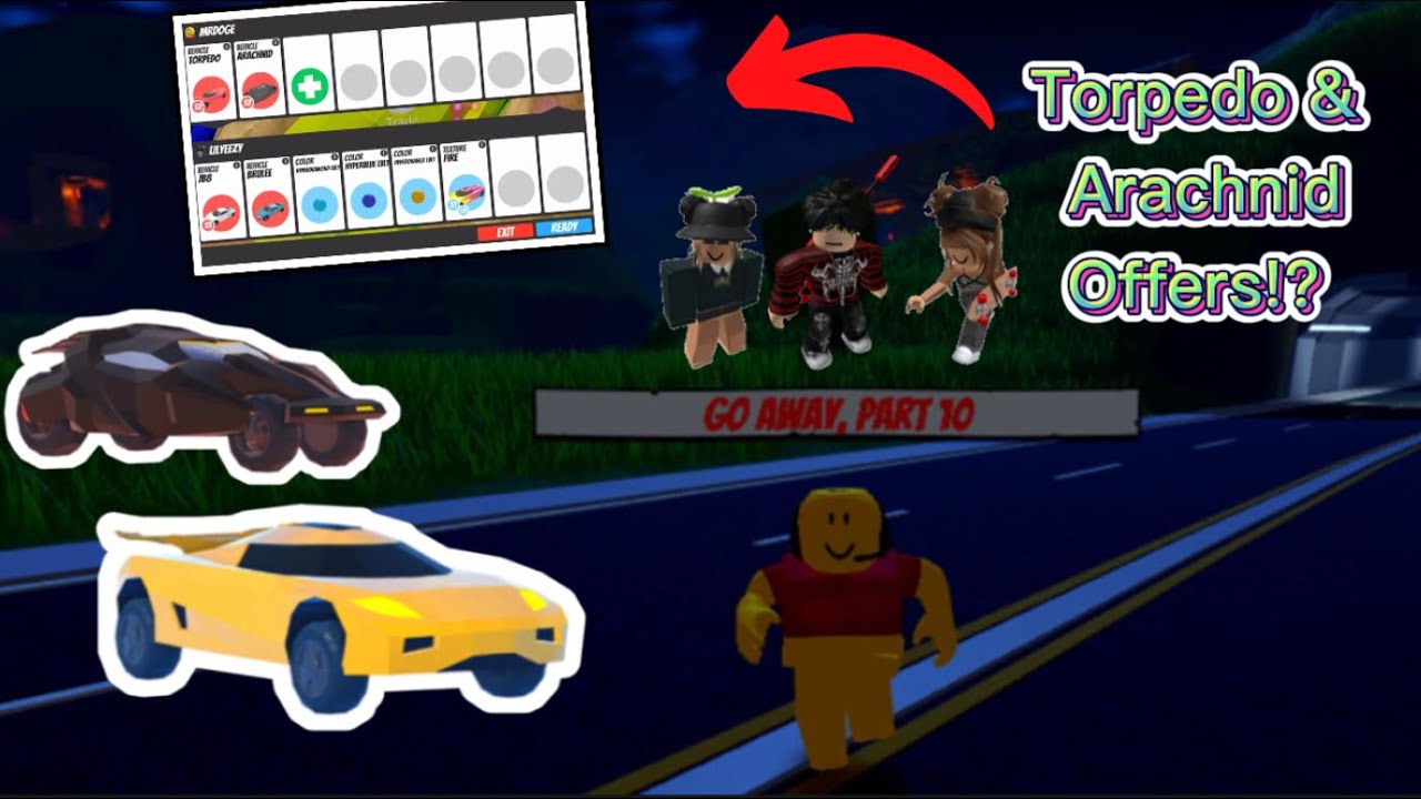 Rating peoples offers for TORPEDO & ARACHNID!? (Jailbreak Trading 🔄 #10)