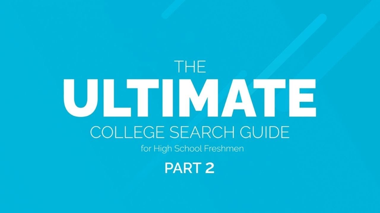 Ultimate College Search Guide - Freshman Year - Part 2: Time Management Skills