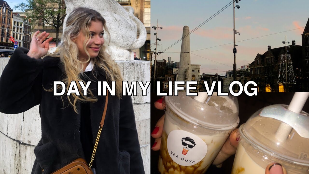 VLOG | shopping day, boba, and cooking in Amsterdam!