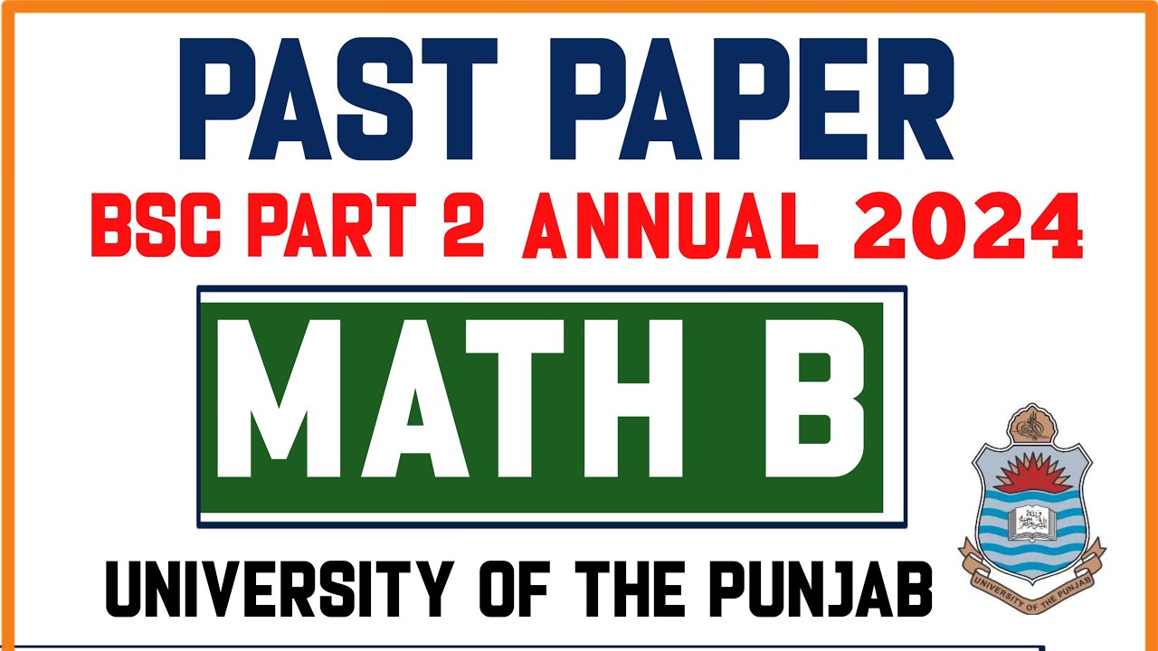 Math B BSc part 2 past paper