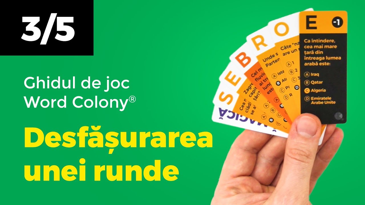 Desfășurarea unei runde de joc | 3/5 Ghid de joc Word Colony