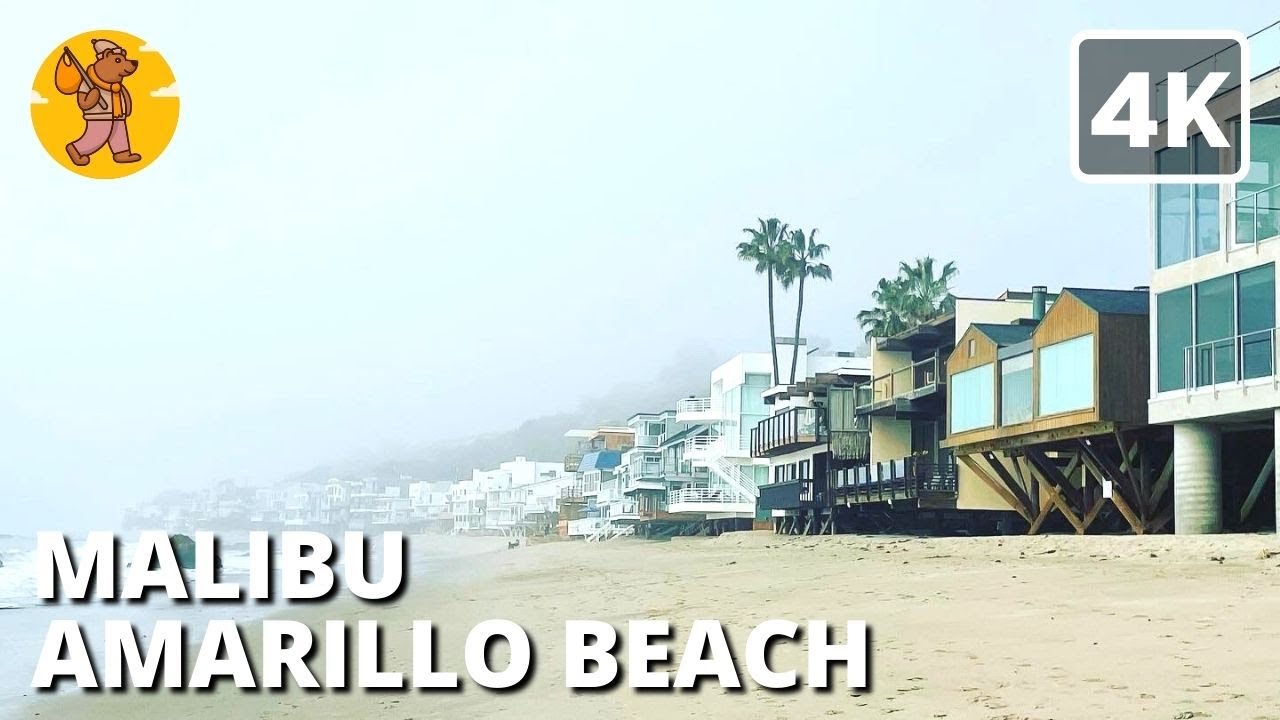 Amarillo Beach Malibu Walking Tour CA | {4k} Los Angeles 🔊 Binaural Sound