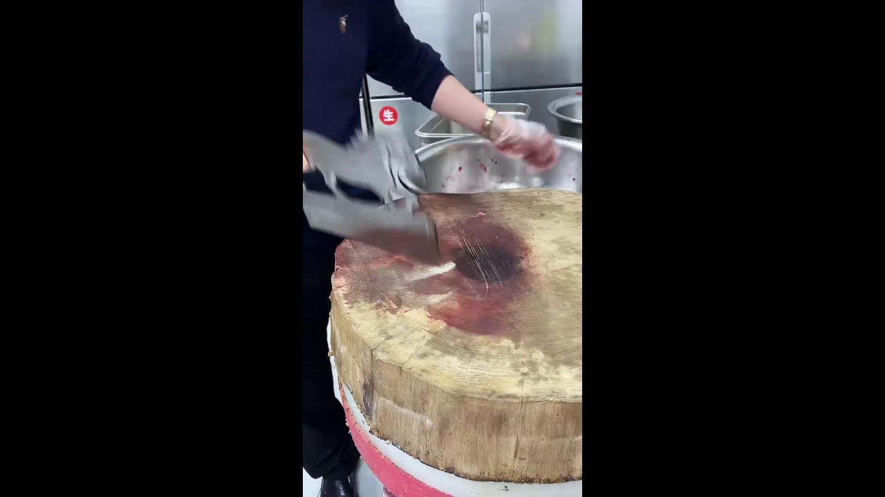 Uncut POV | Pork Kidney Slicing & Trimming | Real-Time Vendor Rhythm