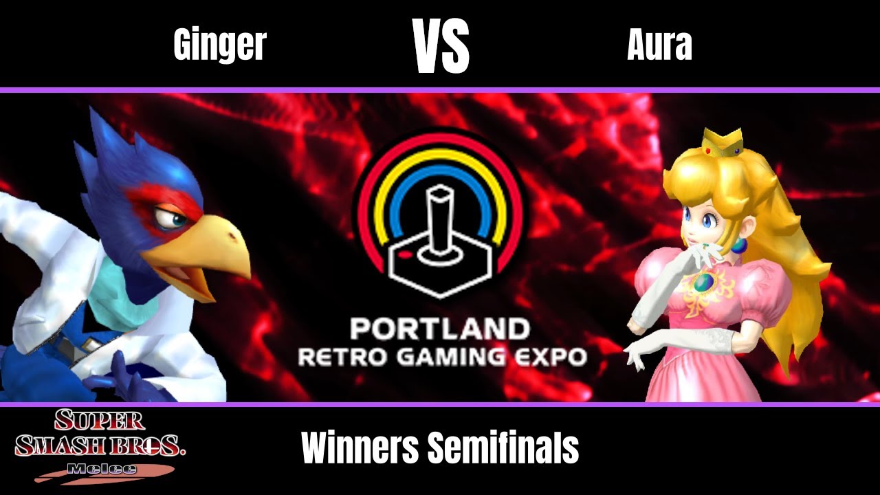 Ginger (Falco) vs Aura (Peach) - Melee Winners Semifinals - PRGE 2025