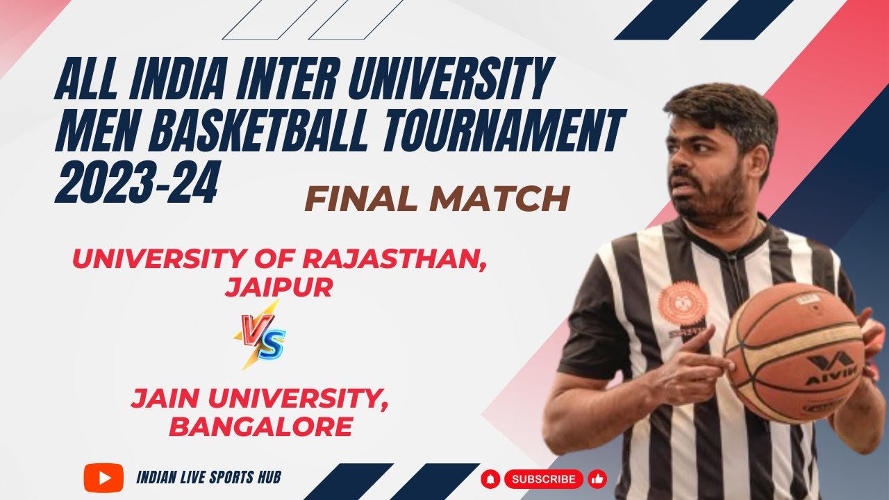Final Match | University of Rajasthan Vs Jain University Bangalore | AIU 🏀  Men Tournament 2023-24