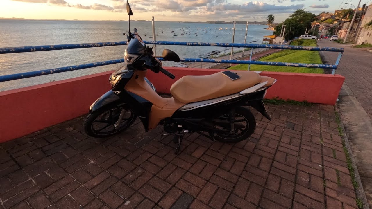 Motovlog completo com suburbana orla de itacaranha com a rio 125 da shineray 