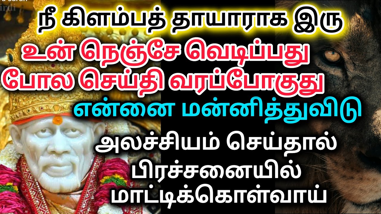 சகலமும் வரும் / shirdi saibaba advice in tamil  #sailovelyvedham