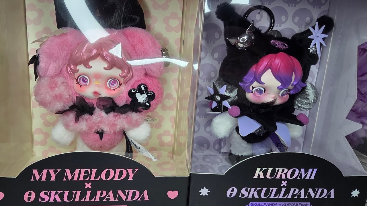 Распаковка плюшевых кулонов Skullpanda X My Melody и Kuromi! 💓🌌