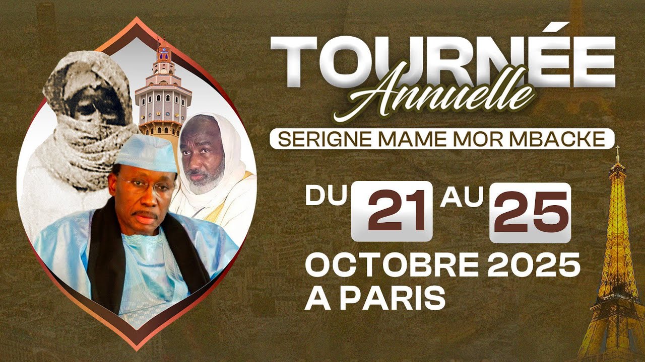 🔴[LIVE france .Journée Cheikh Ahmadou Bamba avec Serigne Mame Mor MBACKÉ Mourtada - Paris 2025