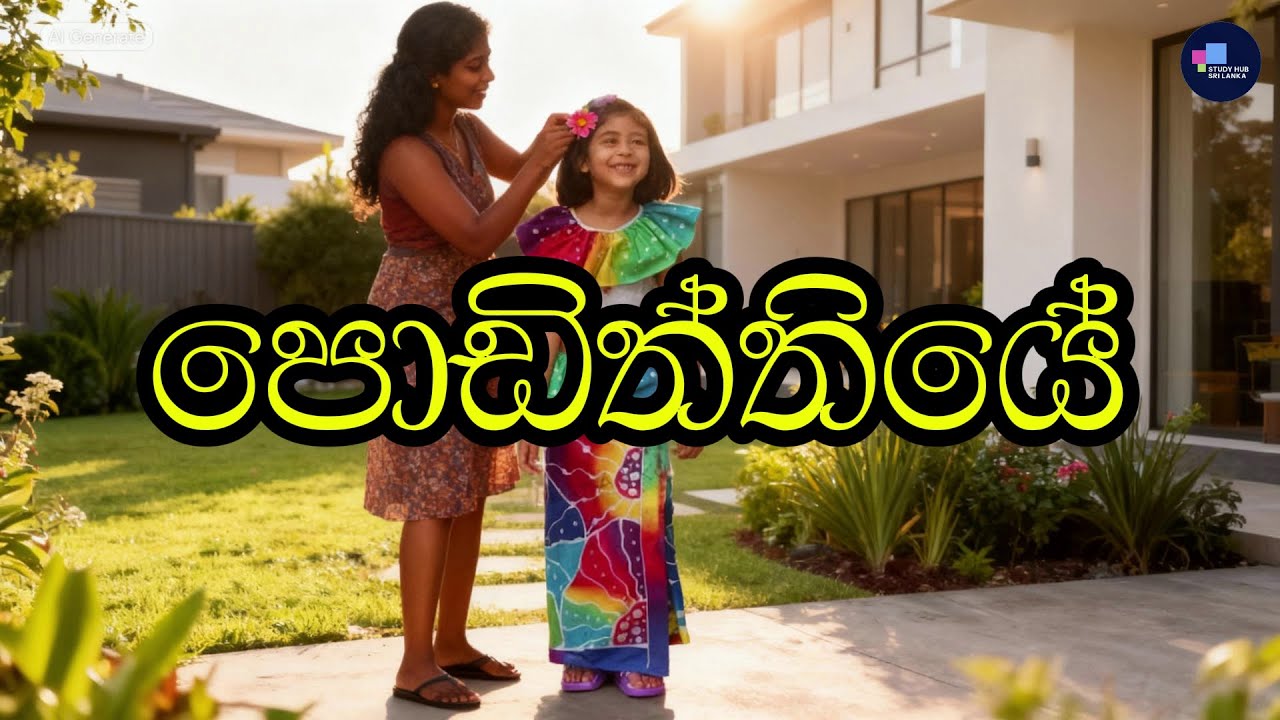 පොඩිත්තියේ | Sinhala Mother–Daughter Song | Official Music Video #SinhalaSong #MotherDaughter