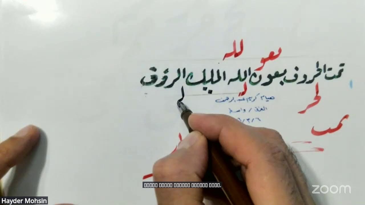 Hayder Mohsin's Zoom Meeting