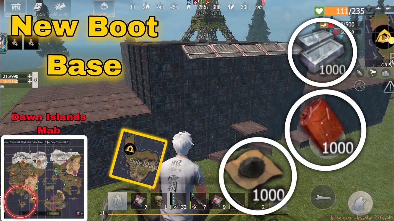 New Boot Base in the Dawn Islands Mab. Last island of survival.