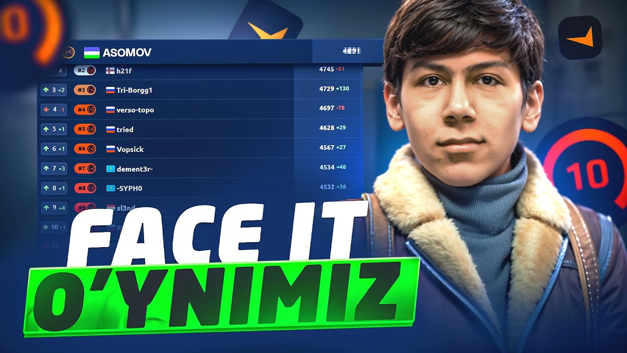 INSTA CSGA TAYYORGARLIK I FACE IT STRIM I STREAM LIVE #asomov #stream https://t.me/asomovv