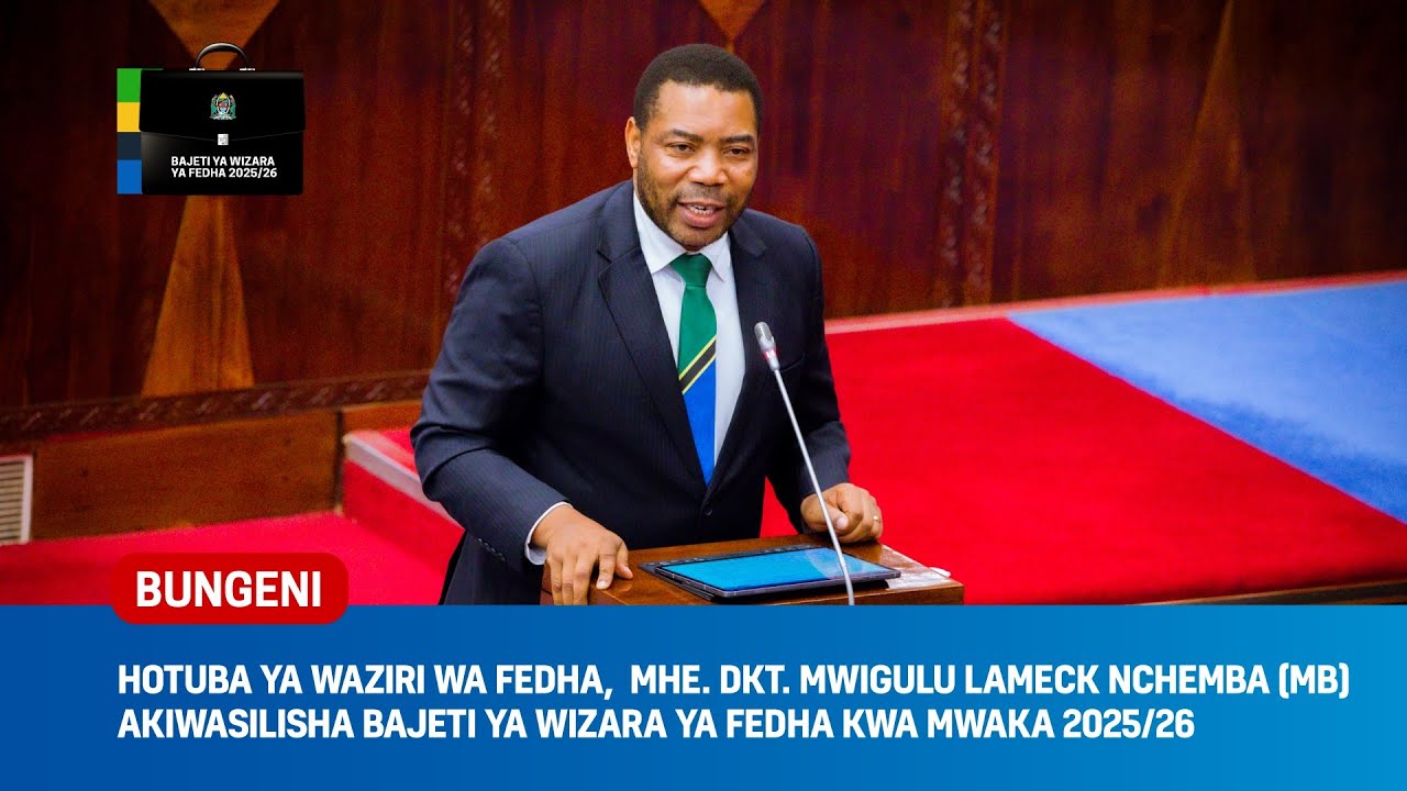 HOTUBA YA BAJETI YA WIZARA YA FEDHA KWA MWAKA 2025/26
