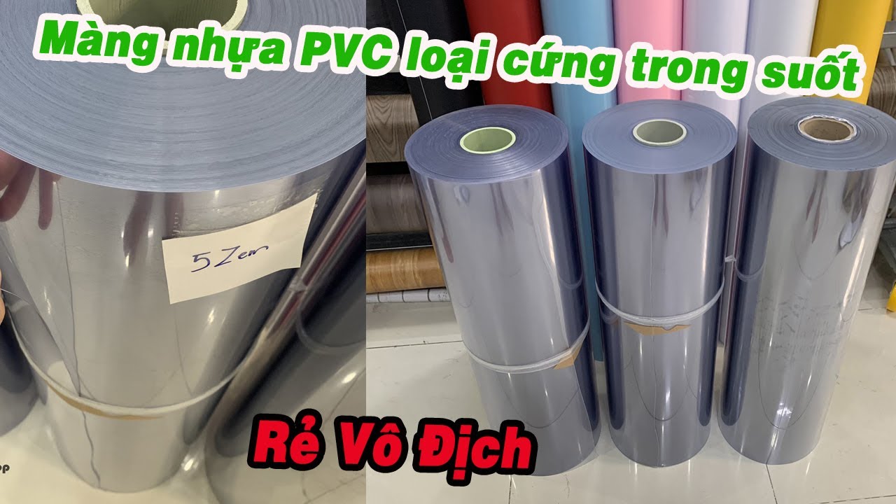 Màng nhựa PVC loại cứng trong suốt dày 3,5,8zem giá rẻ nhất Shopee, Lazada, Tiki, Sendo