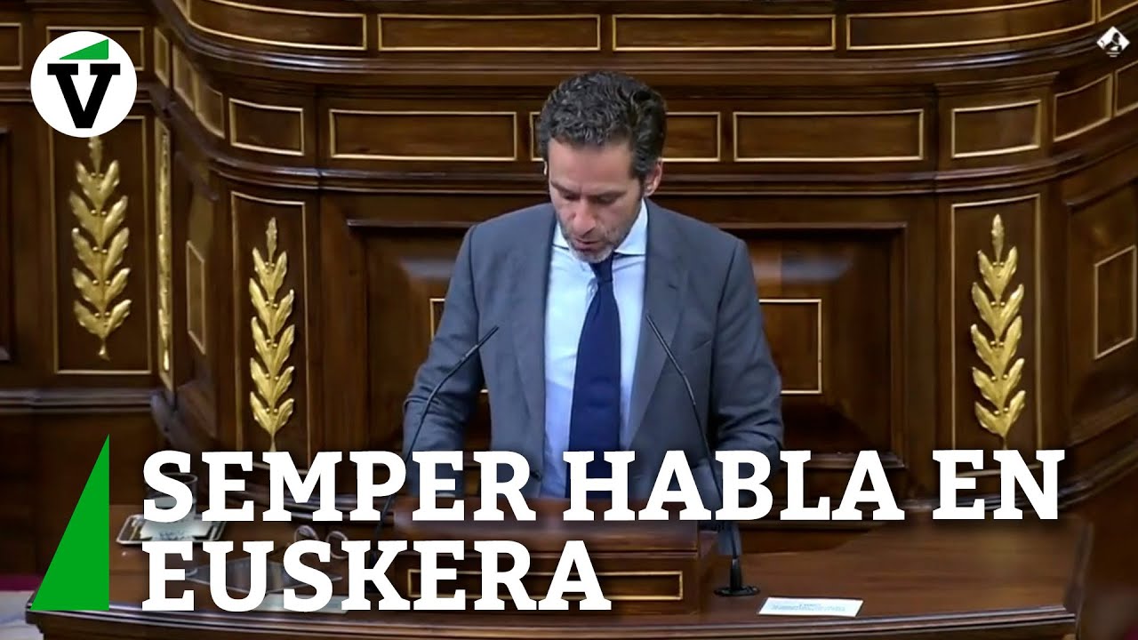 Borja Sémper realiza parte de su discurso en euskera y Vox vuelve a abandonar el pleno