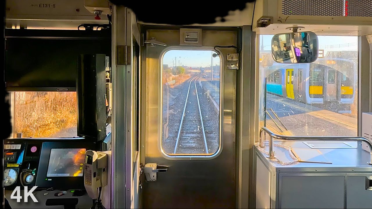 【JR水郡線】前面展望（常陸大宮→水戸）ローカル単線ノーカット映像｜Real Sound – Japanese Local Train Front View【4K No Music】