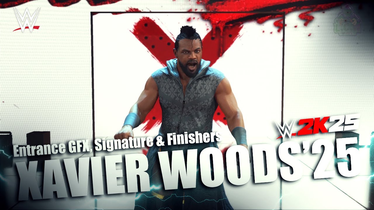 Xavier Woods'25 Entrance, Signature & Finishers I WWE2K25Mods