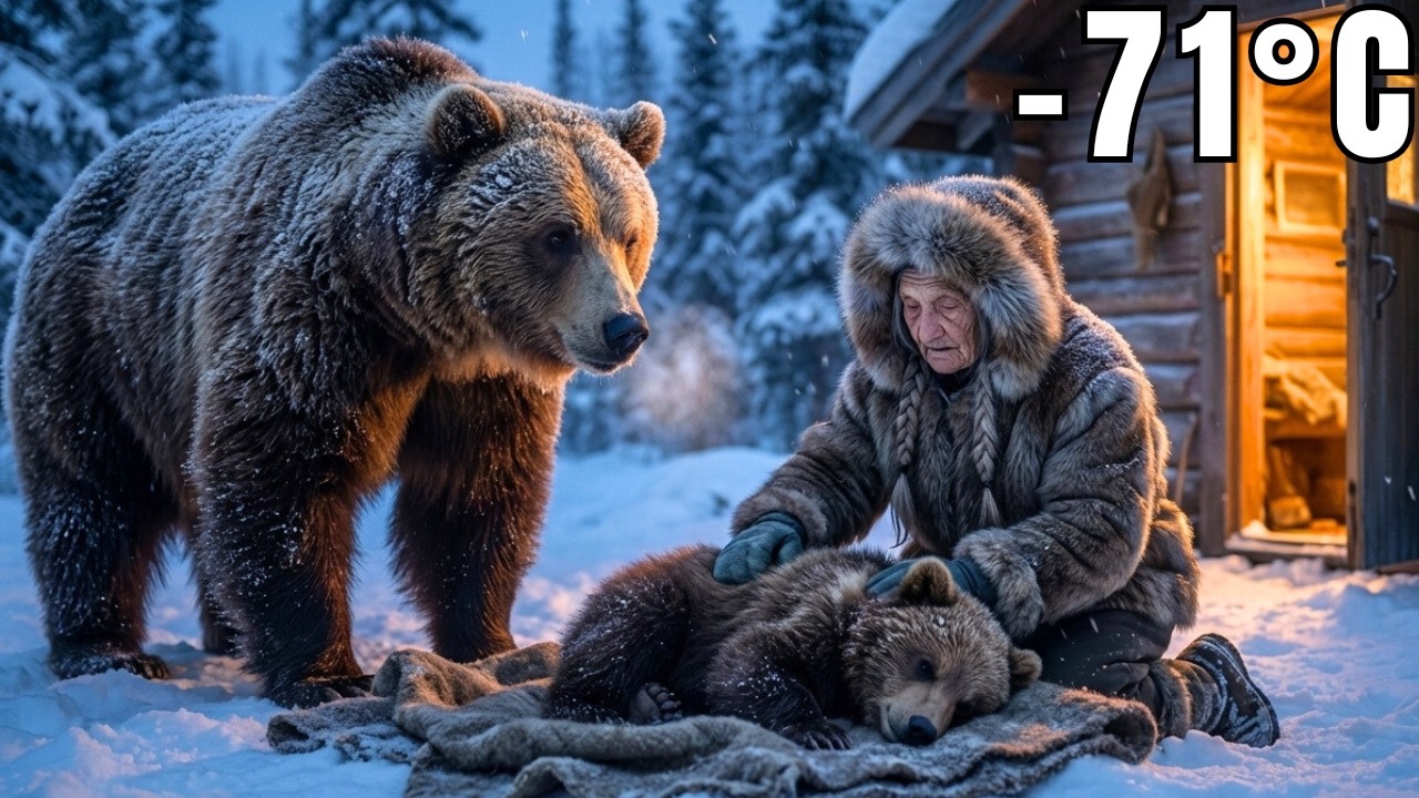 A 90-Year-Old Woman Rescues a Frozen Bear Cub in −71°C Alaska… Then Something Incredible Happens
