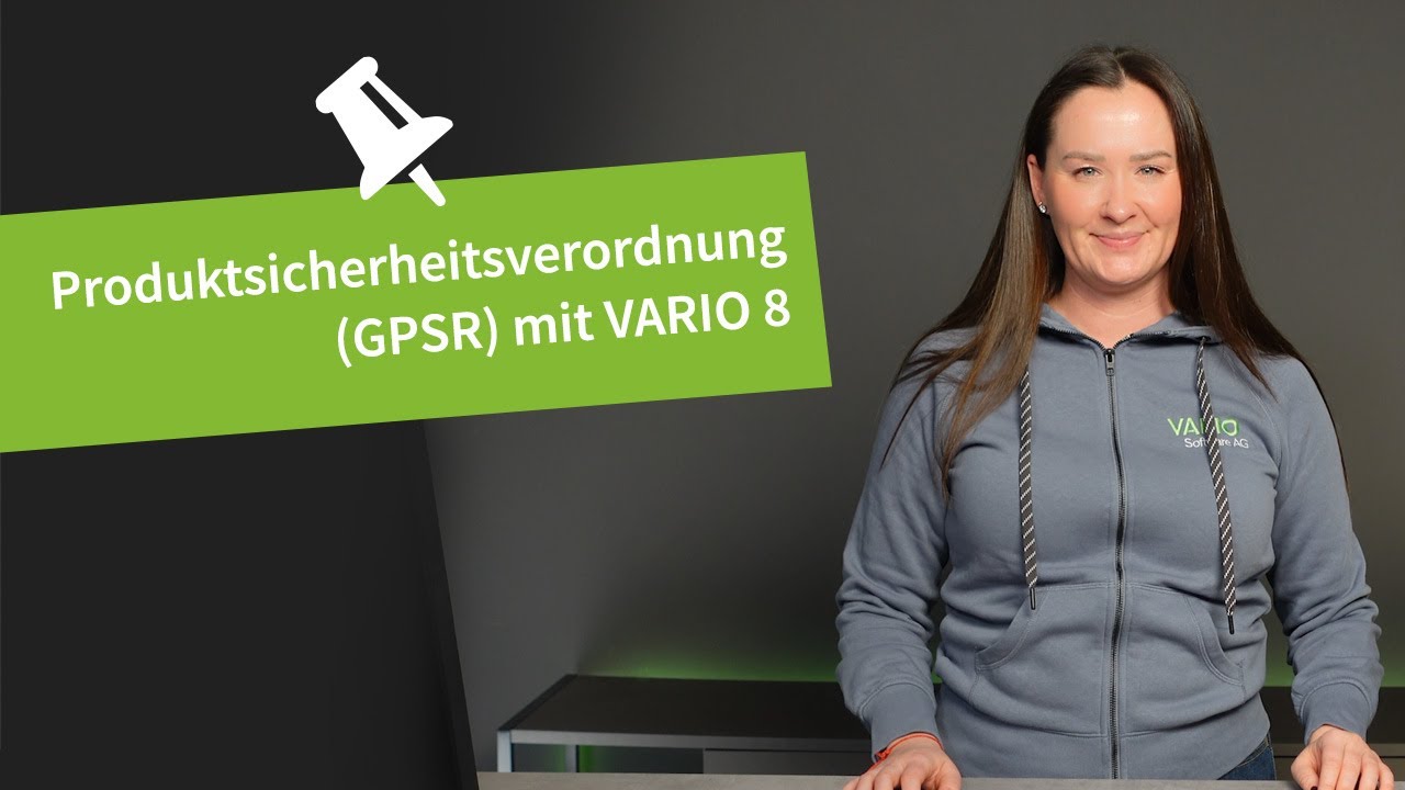 Produktsicherheitsverordnung (GPSR) im VARIO ERP-System