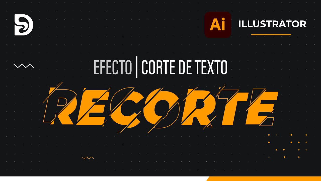 ✂️ Efecto Texto Recortado en Illustrator estilo GLITCH ✒️| TUTORIAL