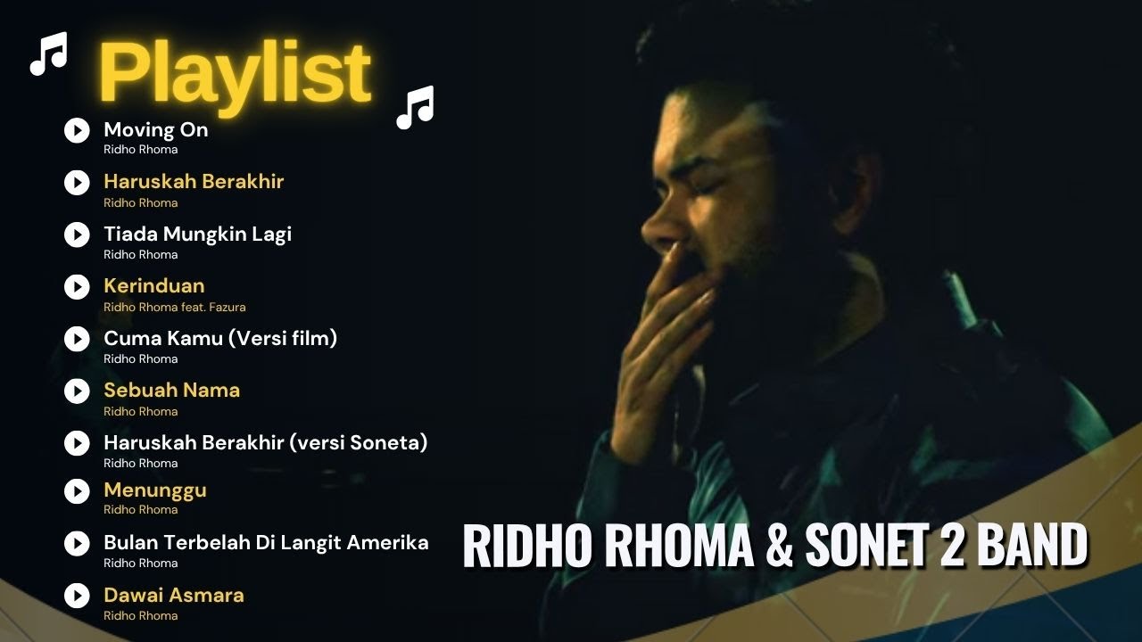 MOVING ON - RIDHO RHOMA & SONET 2 BAND | HARUSKAH BERAKHIR | FULL ALBUM TERBARU
