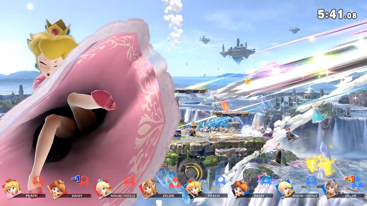 Smash Ultimate - Vs Team Black Princesses Battle (Only Blast and Screen KO) #14