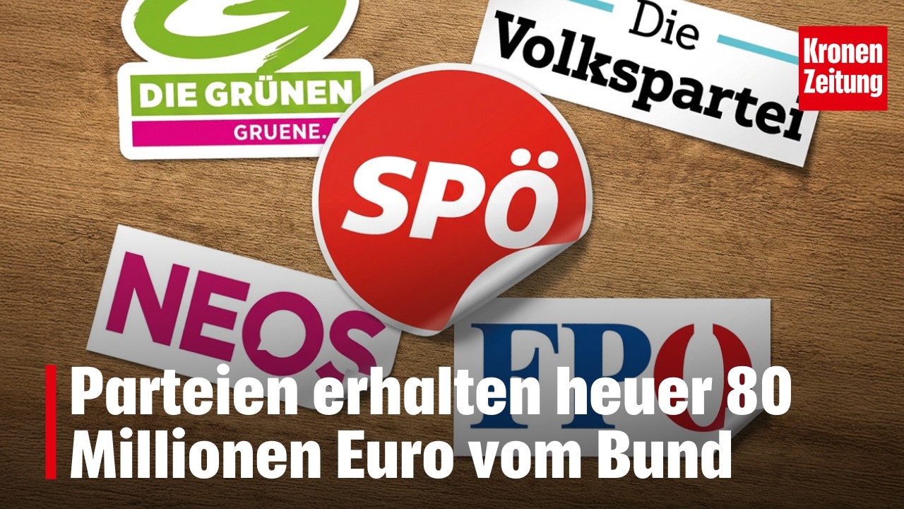 Parteien erhalten heuer 80 Millionen Euro vom Bund | krone.tv NEWS