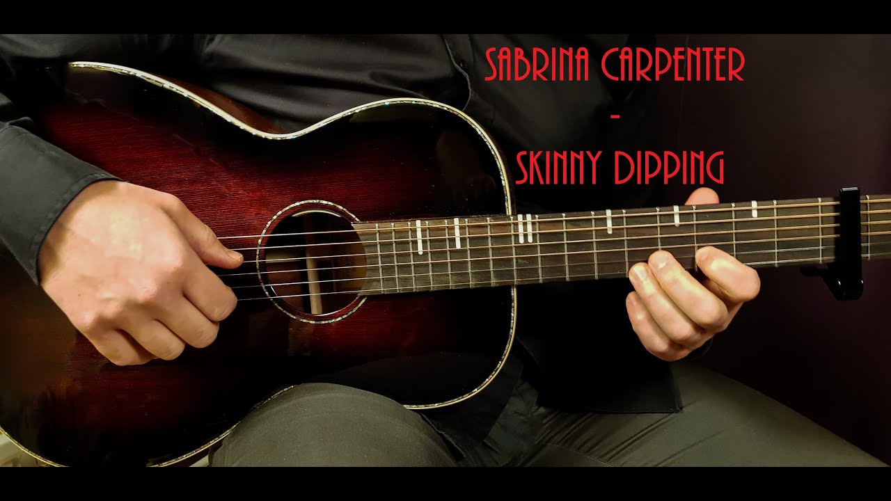 How to play SABRINA CARPENTER - SKINNY DIPPING Acoustic Guitar Lesson - Tutorial