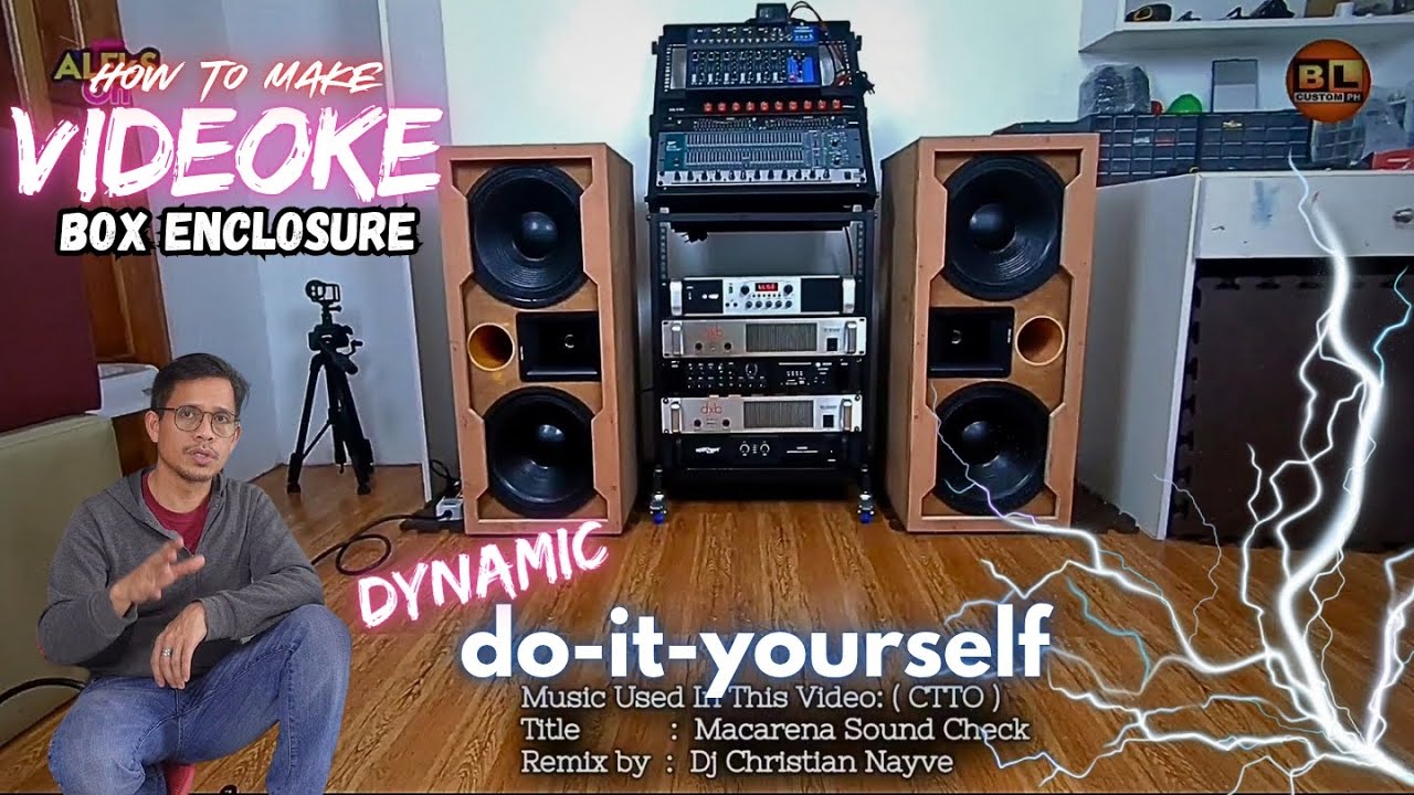 budget VIDEOKE Karaoke dynamic Speaker - diy video tutorial ideas