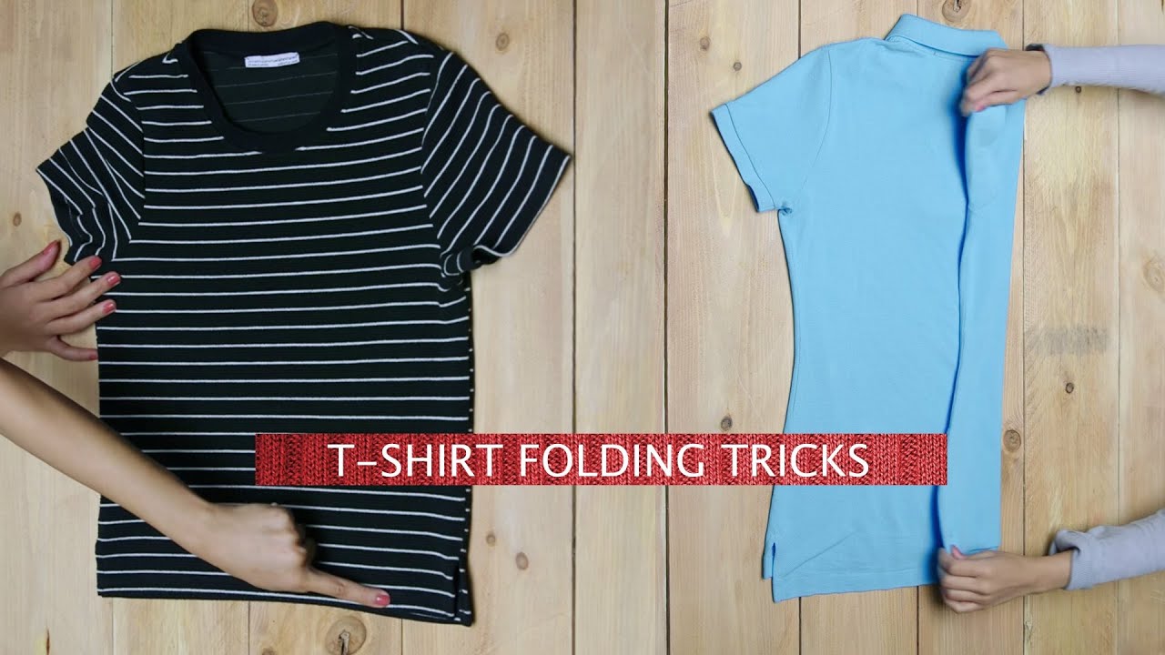 How To Fold A T-Shirt in Under 5 Seconds | 2 Ways