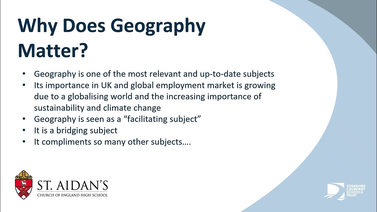 GCSE Geography at St. Aidan's