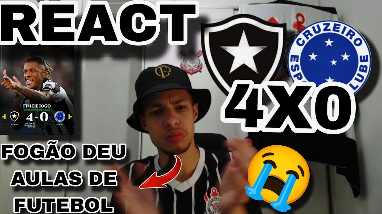 REACT - BOTAFOGO 4 X 0 CRUZEIRO | BRAZILIAN CHAMPIONSHIP 2026 | BOTAFOGO'S FOOTBALL SHOW!!
