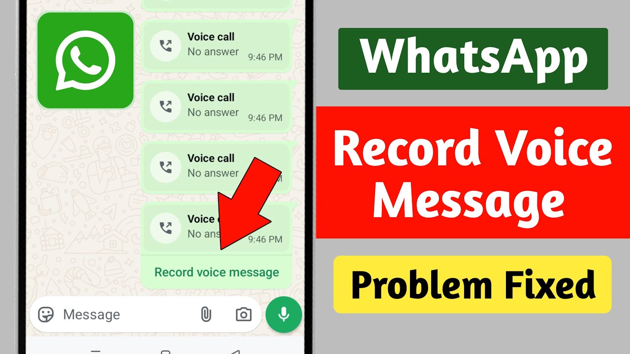 Проблема с записью голосового сообщения в Whatsapp || Исправление проблемы с записью голосового с...