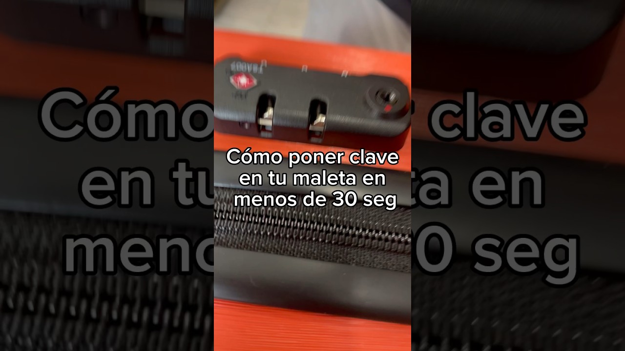 C&oacute;mo poner clave en tu maleta en menos de 30 segundos #viajes #tipsdeviaje #tsa #luggagefit #coolife