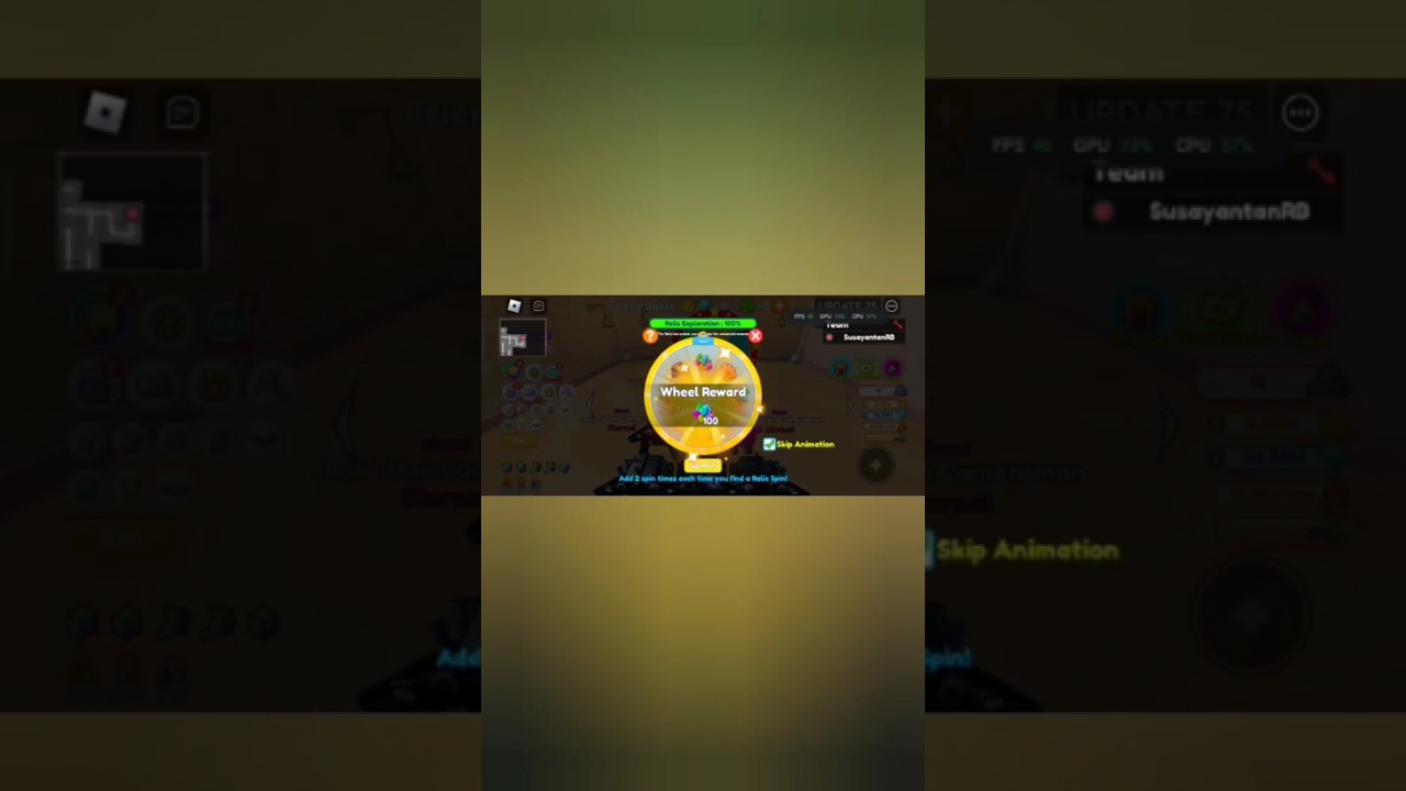 Playing Clicker Mining Simulator in relic like a pro