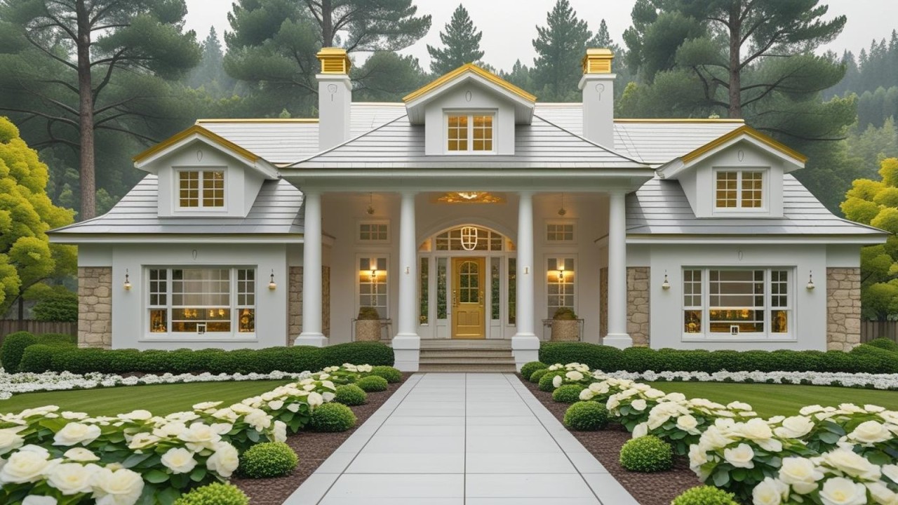 The Golden Ranch: Ultra-Luxury American Modern Living (White & Gold Edition)