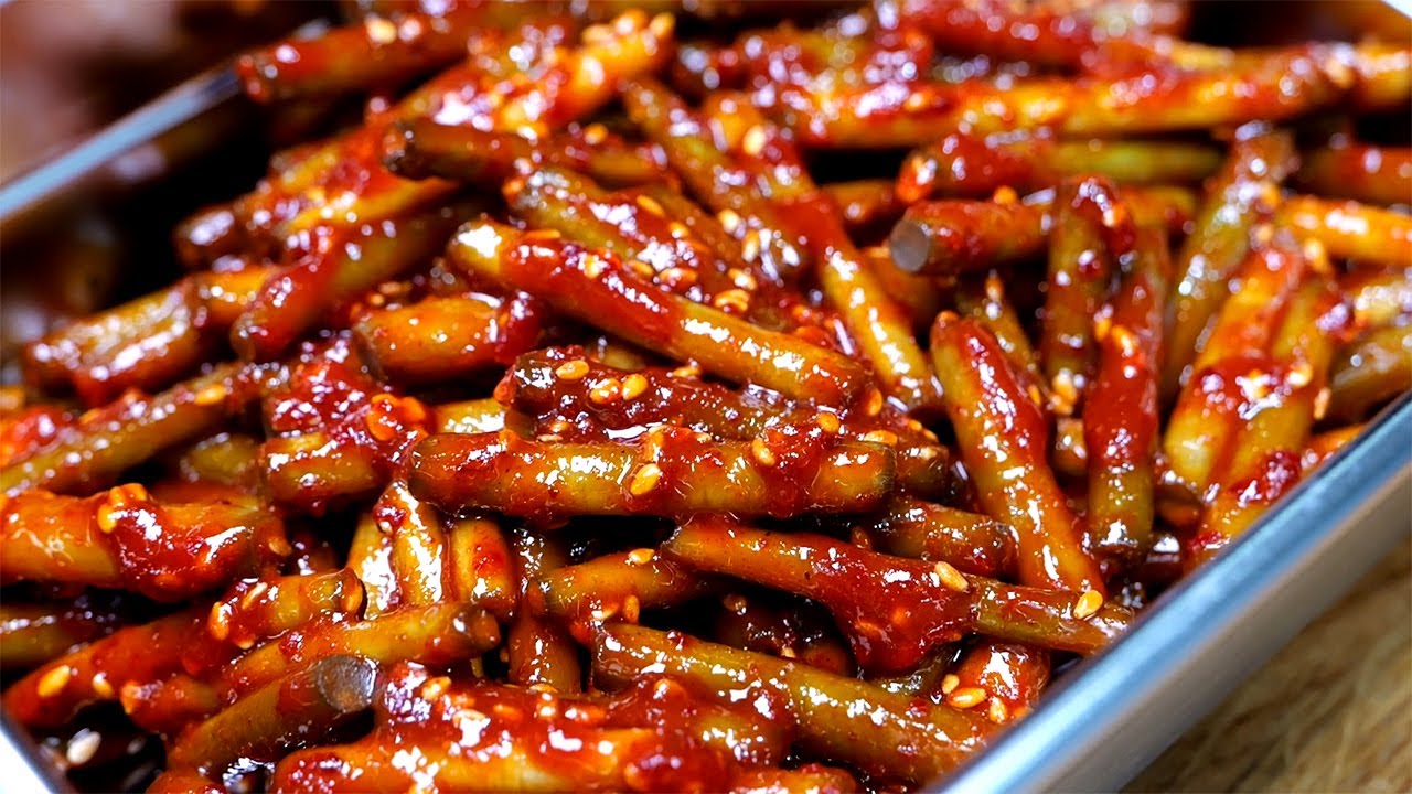 마늘쫑장아찌 이렇게 무치세요 입에 짝짝 붙습니다