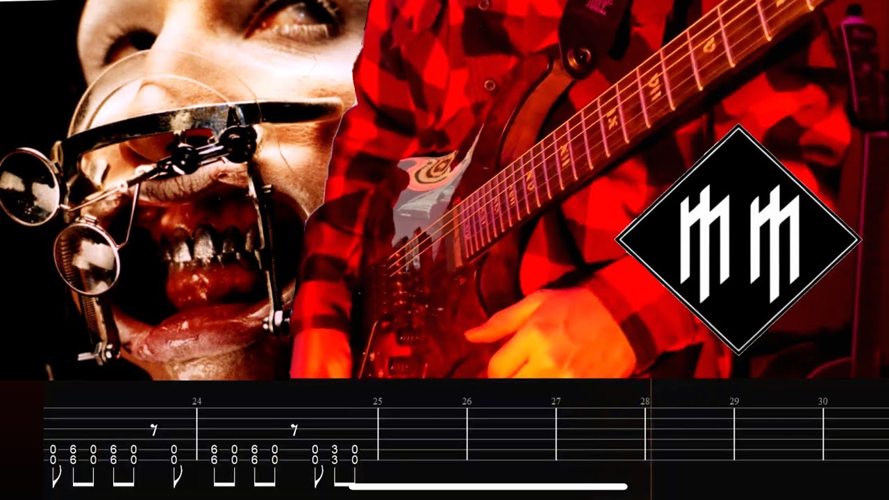 [Marilyn Manson]- The Beautiful People Guitar Cover + Screen Tabs