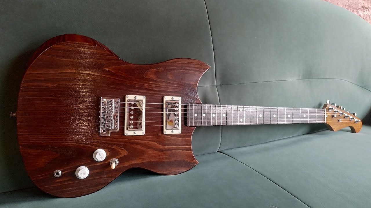 E-Gitarre selber bauen (DIY) mit Heimwerkzeug in Garten-Werkstatt