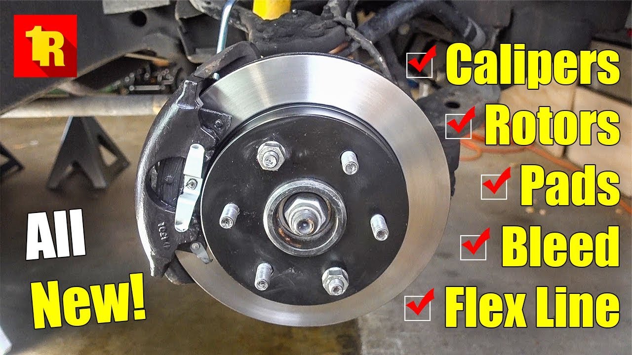 How To COMPLETELY REBUILD FRONT DISC BRAKE SYSTEM!!