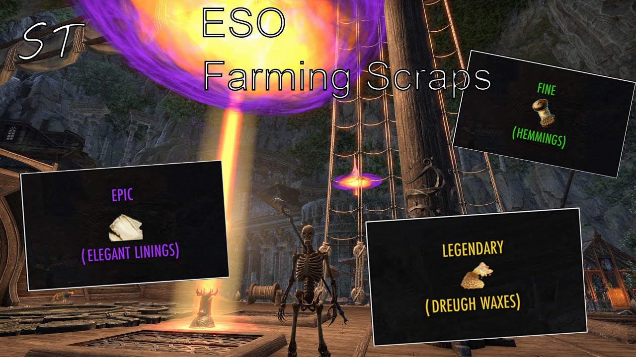 ESO - Top farming spots for scraps (Dreugh Wax)