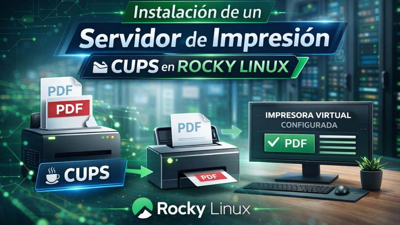 Laboratorio 4 3; Instalación de un Servidor de Impresión, CUPS en ROCKY LINUX